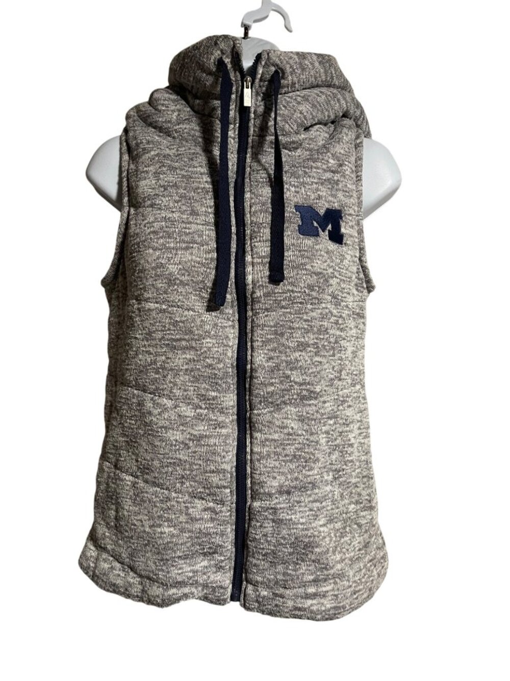 Antigua Michigan Wolverines Womens Sleeveless Heather Vest Size S
